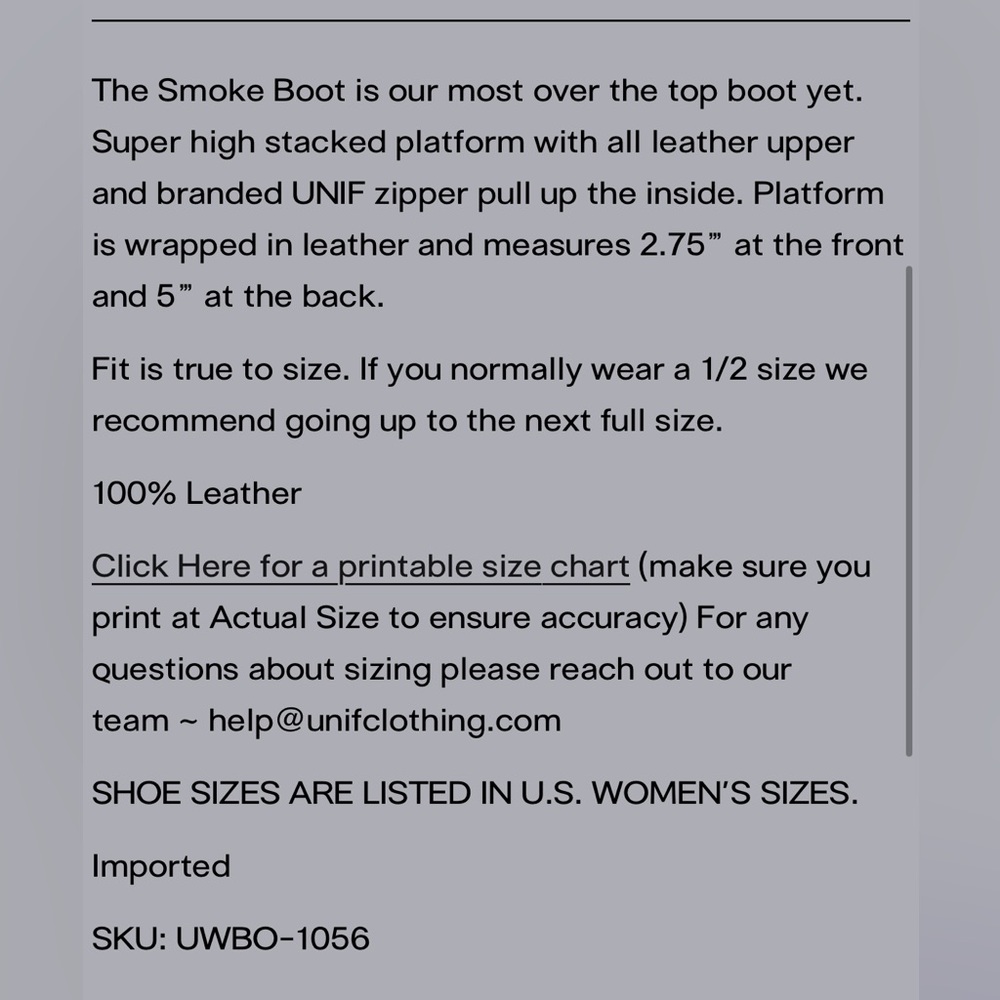 Platform Leather Unif Boots - image 6